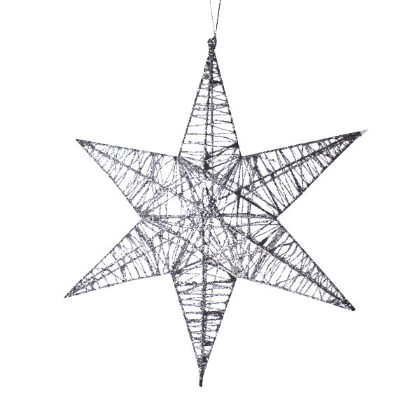 Metal Astrology & Stars Holiday Shaped Ornament, 25cm H x 25cm W x 10cm D