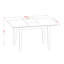 Ensemble de table de salle à manger 3 pièces comprenant une table de cuisine rectangulaire avec rallonge papillon et 2 chaises de salle à manger, chêne-135016347-109972878