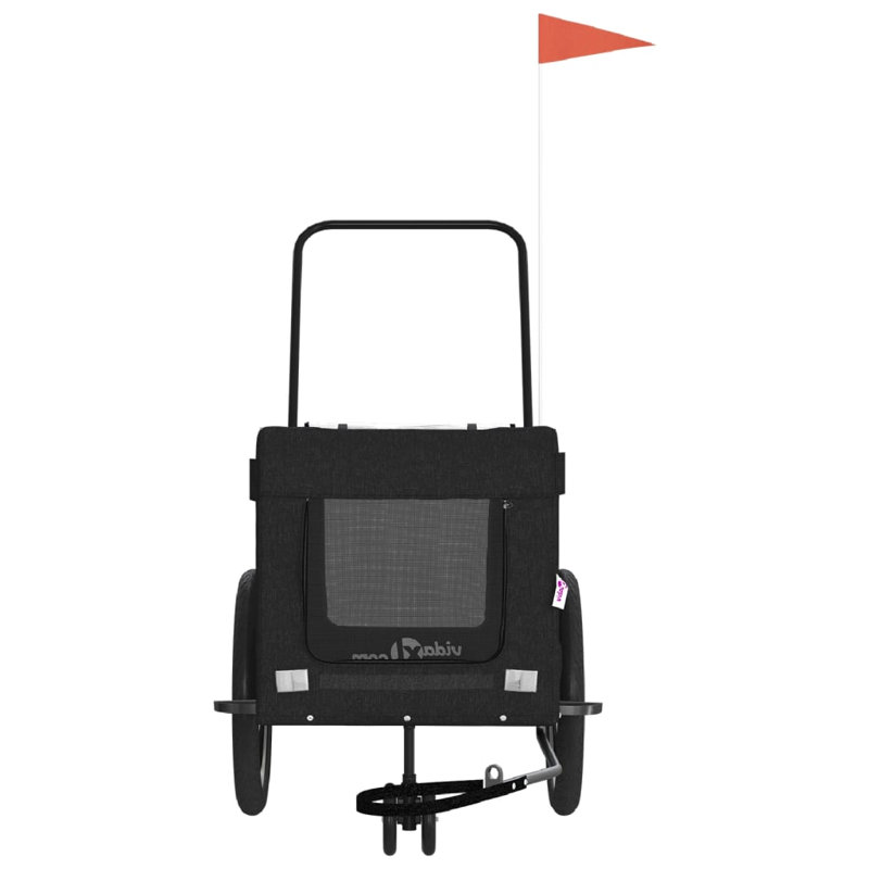 Foldable Pet Bike Trailer, Black