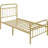 Dravin Metal Platform Bed Frame with Vintage Headboard and Footboard-790985213-779075234