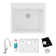 25" x 22" x 9-1/2" Drop-In Kitchen Sink Kit with Faucet