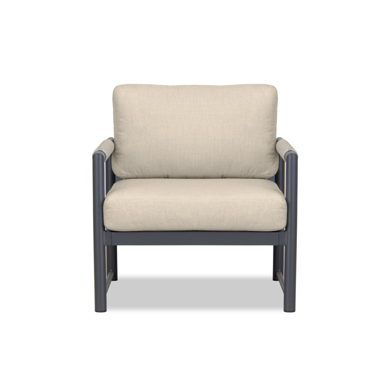 Alto Outdoor Lounge Chair, Cast Silver Sunbrella®, Slate Gray