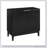 Mid-Century Modern 2 Door Storage Cabinet With Fluted Doors And Brass Handles, Perfect For Organized And Stylish Living.-1399145899