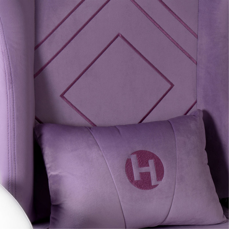 Techni Sport Velvet Memory Foam Gaming Chair, Purple