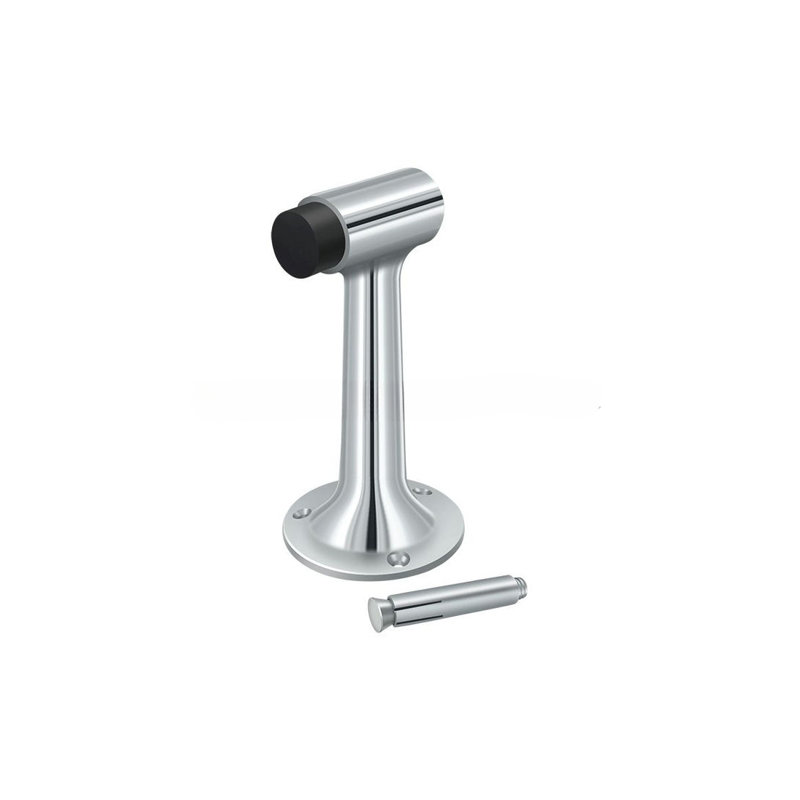 Fixation au sol Deltana DSF600U26, pare-chocs 6 po, HD, laiton massif en chrome poli, Chrome poli