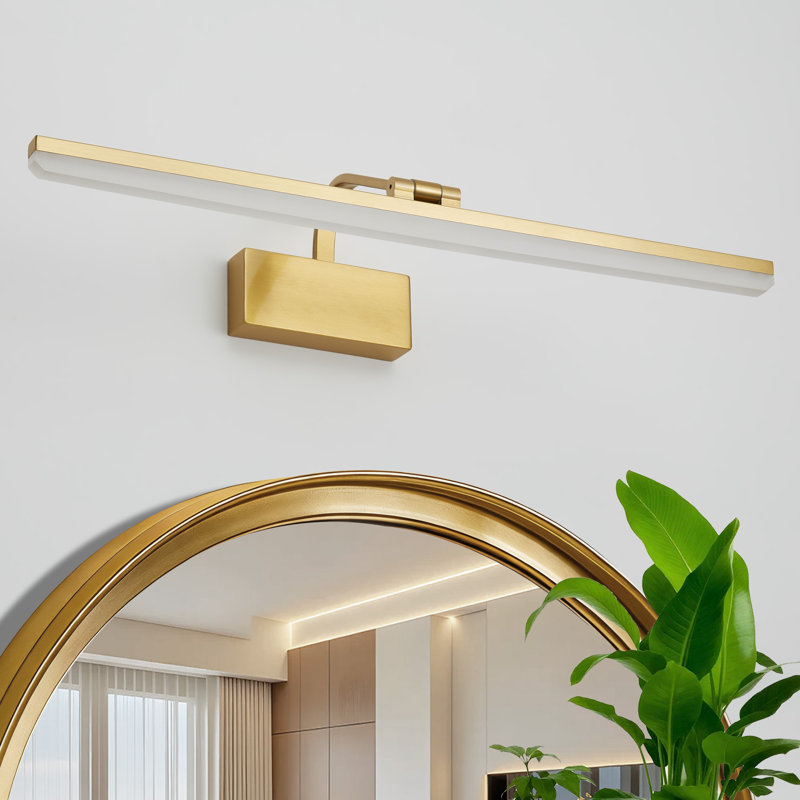 Iron LED Flush Mounted Sconce, Gold