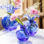 Hibiscus Glass Handcrafted Glass Table Vase-1136016004