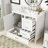 36" Single Bathroom Vanity With Ceramic Sink-1860118585