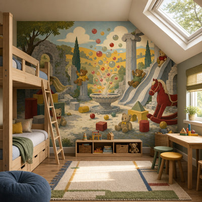 Décoration murale rétro pour enfant
