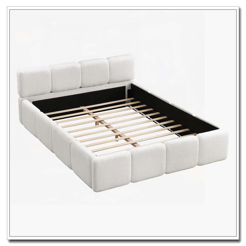 Lit tapissier Boucle, Grand lit