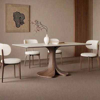 Simple rectangular dining table