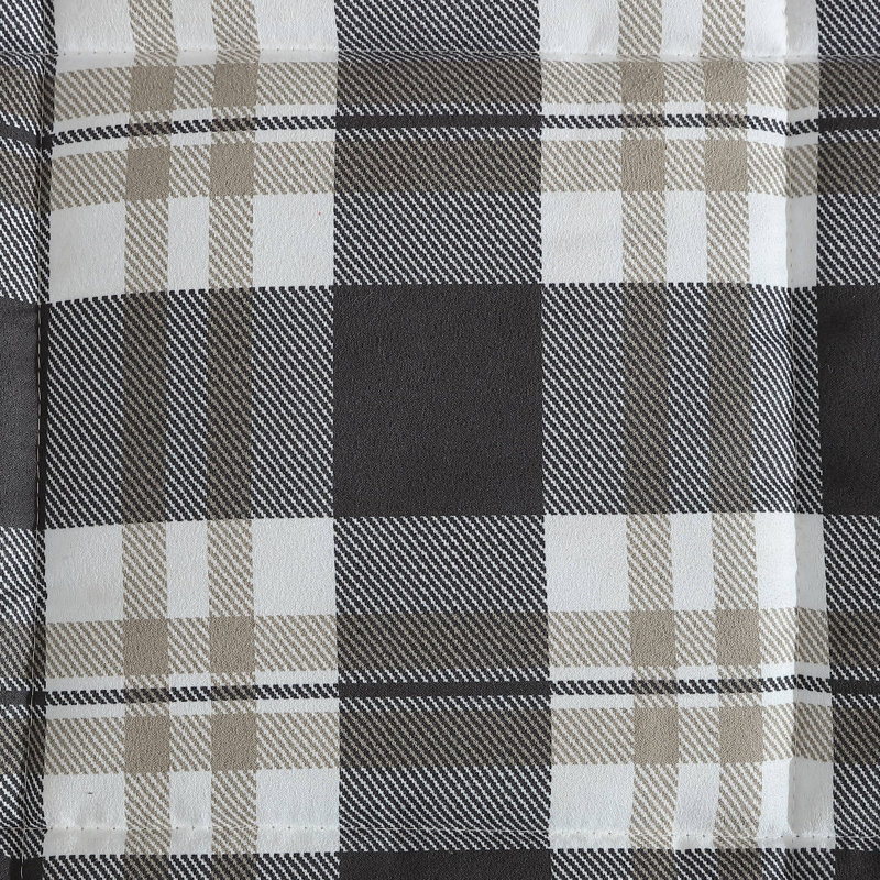 Ensemble d'édredon réversible gris en microsuède / sherpa Nautica Lewes, Édredon pour grand lit + 2 taies décoratives
