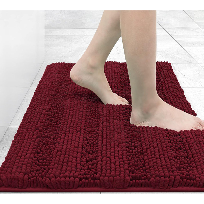 Watervliet Non-Slip Bath Mat, Red