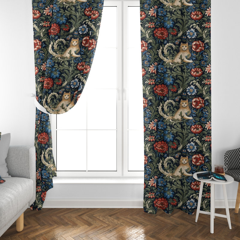 Paire de rideaux obscurcissant en polyester Dones, L 40 po x H 61 po