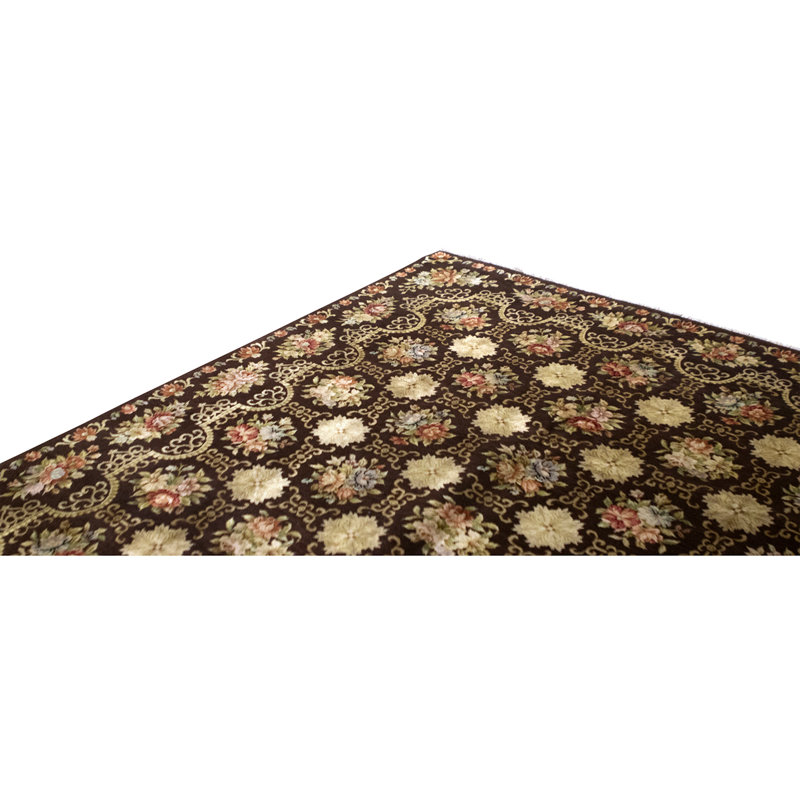Hand Knotted Area Rug in Black
