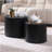 with ash, oak, walnut veneer side table, coffee table, end table, nesting table set of 2