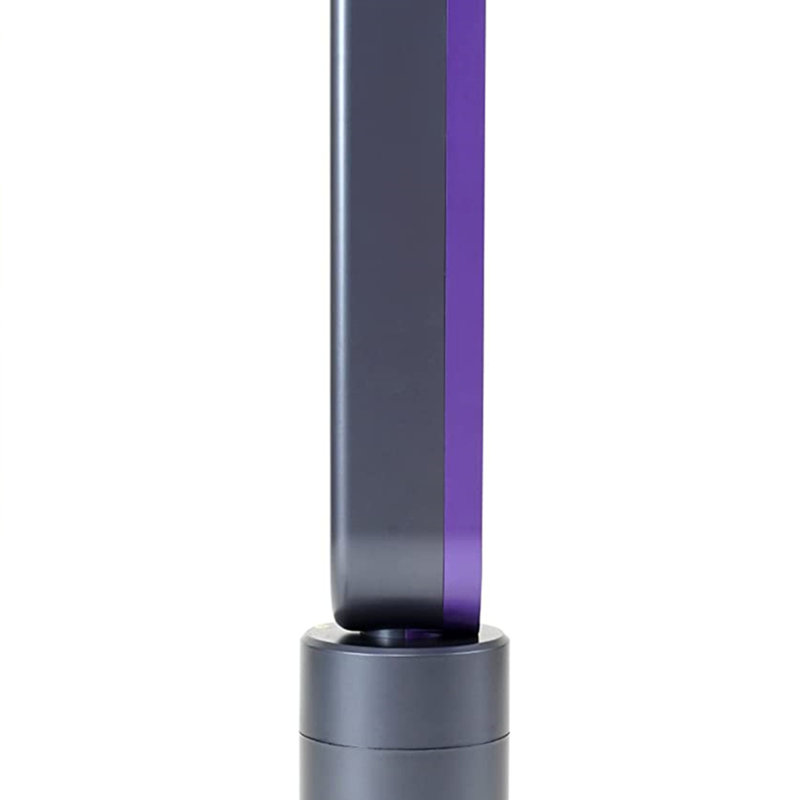 32" Purple Space Heater Bladeless Tower Fan With Remote Control, Purple