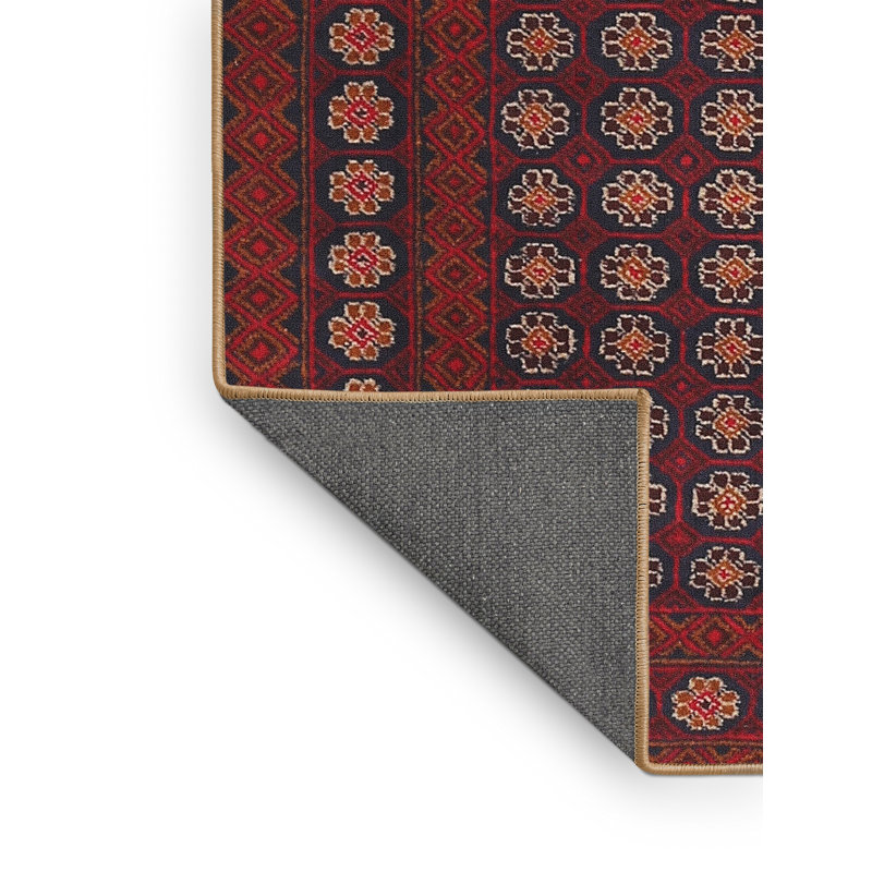 Tapis beige/rouge/brun contemporain, Rectangle 7 pi x 9 pi