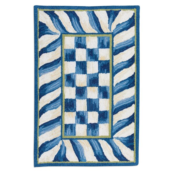 MacKenzie-Childs Royal Check Floor Mat - 2'6 x 8' Runner