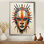 Masque tribal africain Chelese Masai - Tribal africain, reproductions encadrées