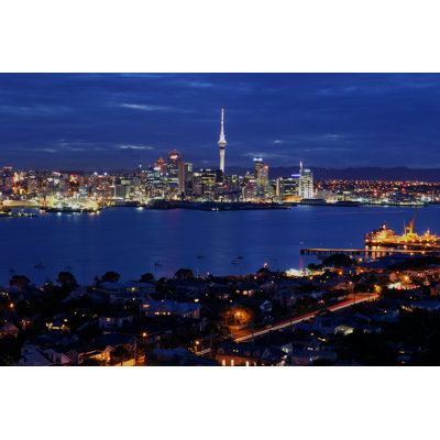 Auckland From Mt Victoria by Pkwok - Wrapped Canvas Print