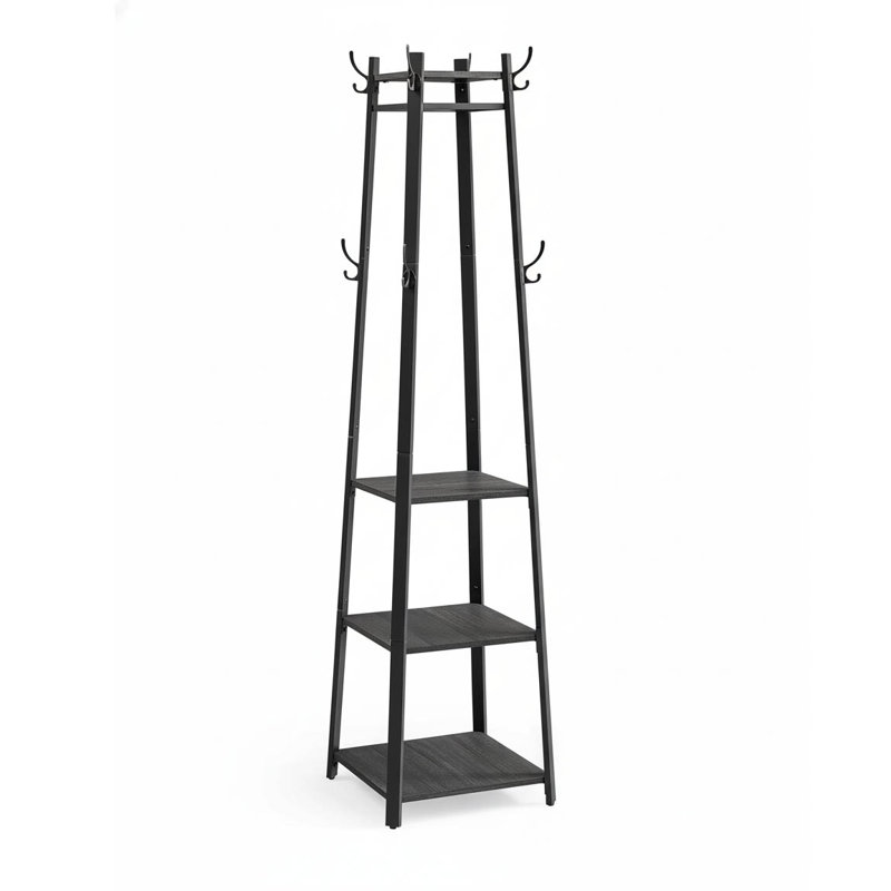 Freestanding 8 - Hook Coat Rack