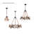Biergh 6 - Light Dimmable Wagon Wheel Chandelier