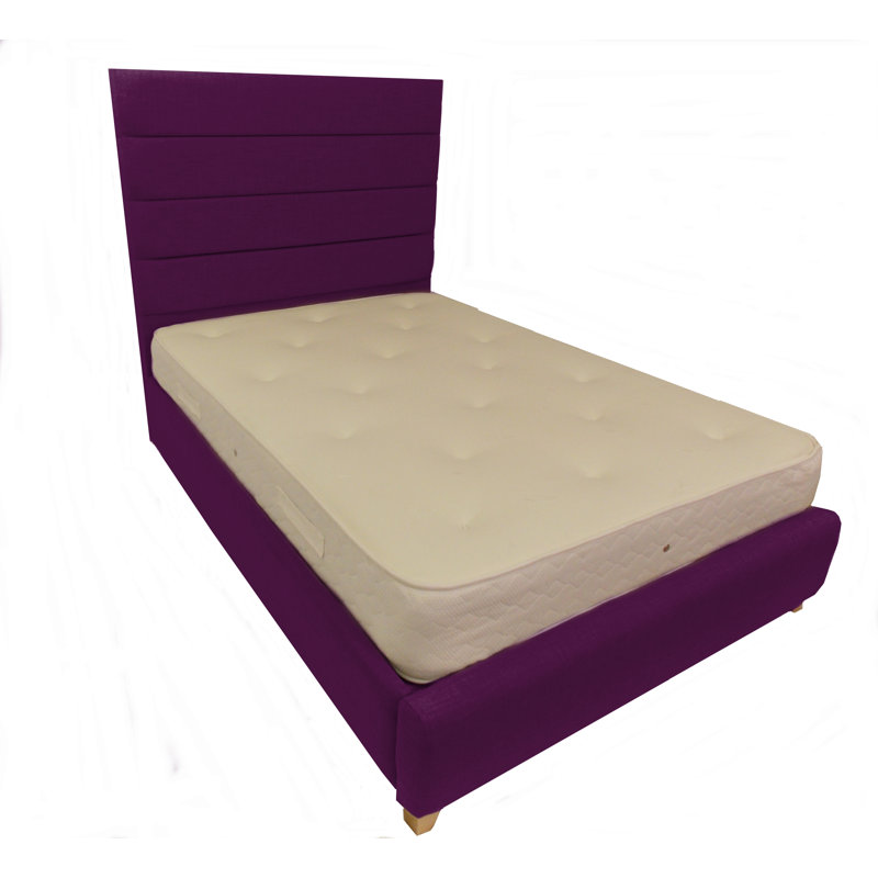 Upholstered Bed, Double (4'6), Plum