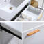 Ensemble de meuble-lavabo mural moderne 30 po 2 tiroirs simple 2 tiroirs