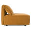 Siège modulaire sans accoudoirs modulaire en tissu ocre Hast