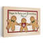 «Christmas Gingerbread Men», art mural contemporain abstrait fantaisiste-129000801