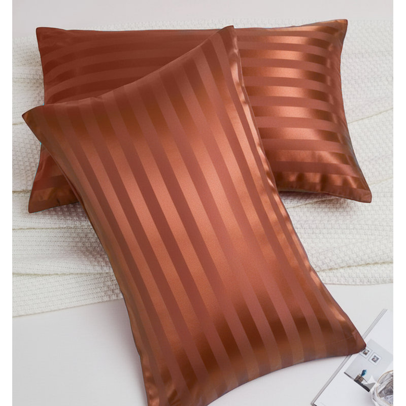 Set of 2 Microfiber Pillowcases - Super Soft, Breathable & Wrinkle-Resistant Pillow Covers, Rust