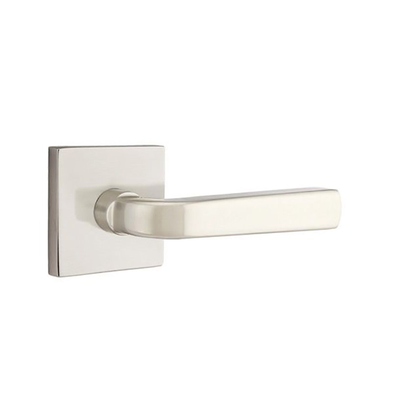 Poignée de porte Sion Passage, Nickel satiné, Droite