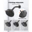 Ensemble de robinetterie pour baignoire et douche, pommeau de douche effet pluie de 12,7 cm et bec de baignoire, 8 jets réglables, kit complet de garniture de baignoire à poignée unique avec valve d'équilibrage de pression en laiton, noir mat