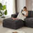 Modern Chenille Cloud Boneless Sectional Sofa-1236376316
