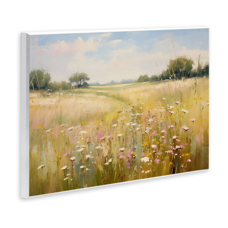 Art mural faded Wildflower Field par LSR Design Studio, H 13 po x l 19 po