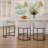 Modern Upholstered Counter Stool with Metal Frame-124062056