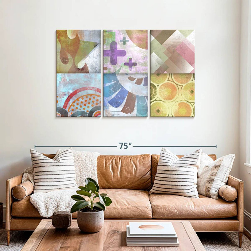 Contemporary Geometric XI, 36" H x 57" W