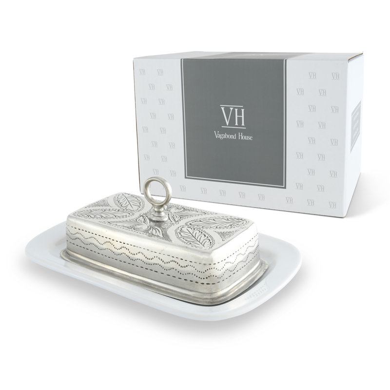 Provencal Pewter Butter Dish