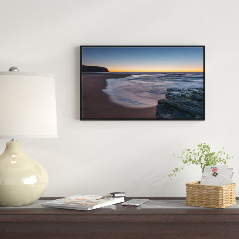 « lever à sydney par mer », reproduction de photo sur toile tendue, H 12 po x l 20 po x P 1 po