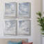 Ciel bleu I - ensemble de 4 peintures sur toile encadrées-1506623209-1506623206