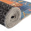 Tapis traditionnel de couleur bleu marine / orange-1201918447