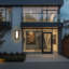 Applique murale d'extérieur à DEL intégrée en aluminium blanc et blanc IP65 3000K Thery