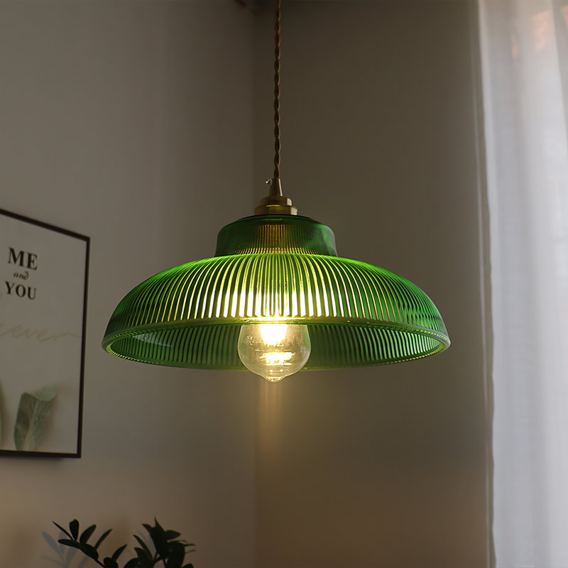 Luminaire suspendu 1 lumière Allensville, Vert