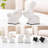 White Ceramic Bunny Figurine Set (2-Piece)