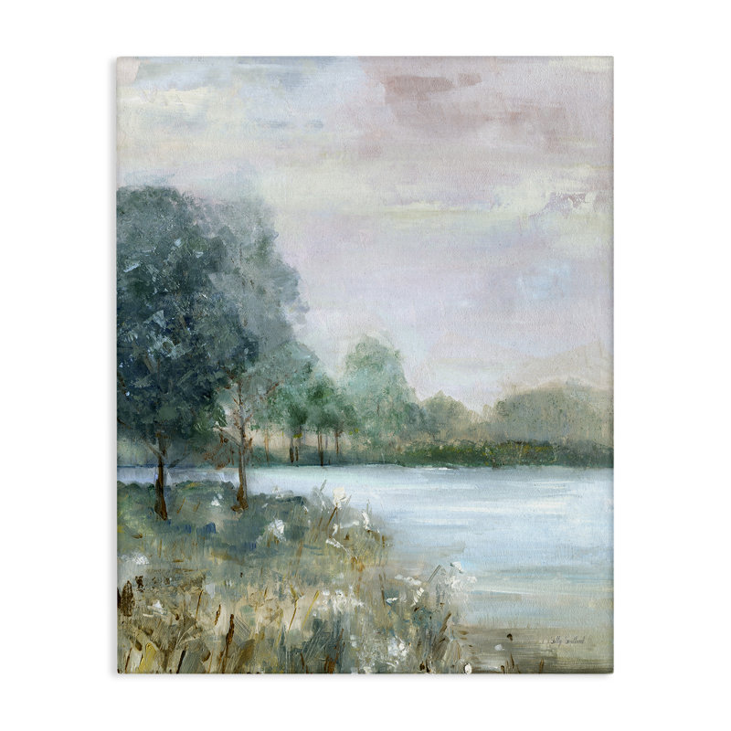 Toile Serene Riverside View, conception de Sally Swatland
