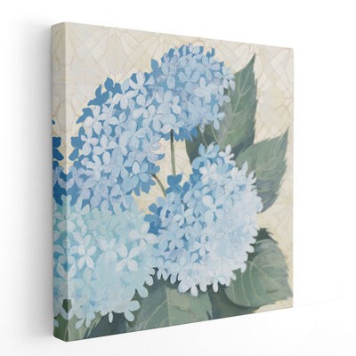Hydrangées décoratives II - reproduction d'art sur toile