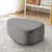Caras Upholstered Gray Triangular Compression Ottoman No Assembly Required-109241969