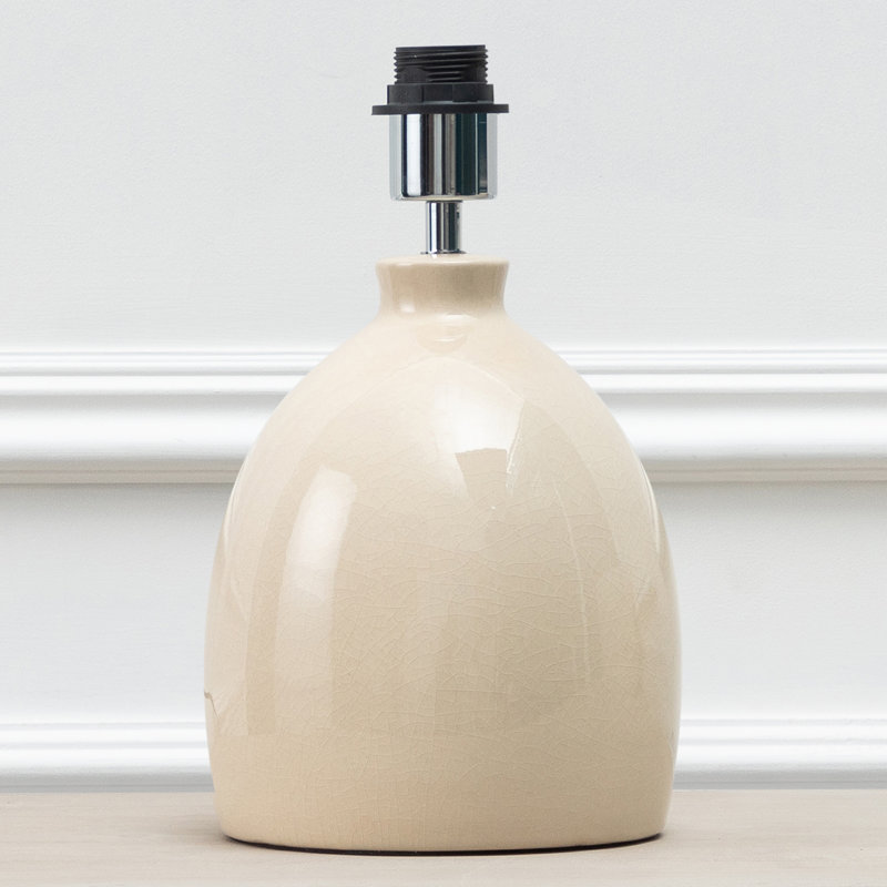 Leura Ceramic Lamp Base Lamp, Cream