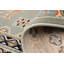 Tapis bleu sarcelle / beige Agenor-1024040945